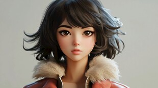 糖心vlog漫画分镜示例：少女在教室窗边回眸的特写画面